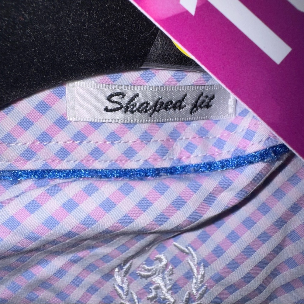 Bugatchi Men's Lavender Checkered Button Down Shi… - image 8